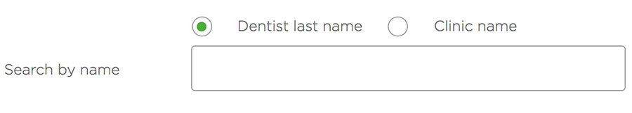 dentist search example