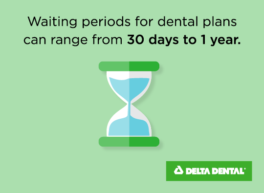 Waiting periods for dental plans can range from 30 days to 1 year